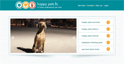 Desktop Screenshot of happypetsllc.com