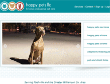 Tablet Screenshot of happypetsllc.com